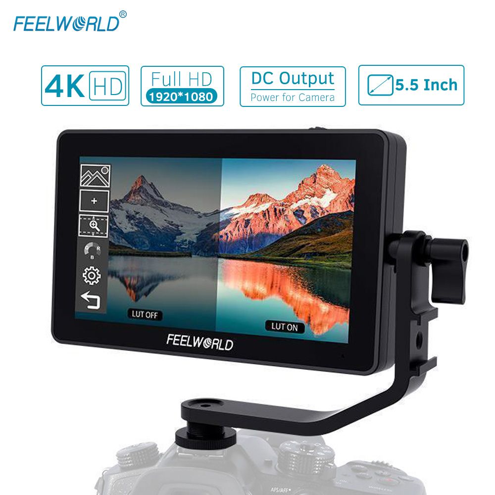FEELWORLD F6 Plus 5.5 Inch On-Camera Field Monitor Kit 3D