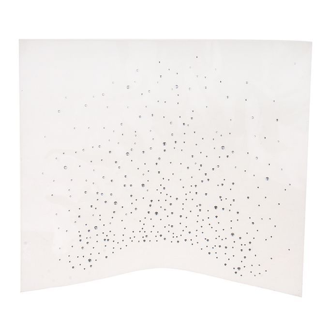 Neckline Collar Trim Rhinestones Heat Transfer  On Motif Applique