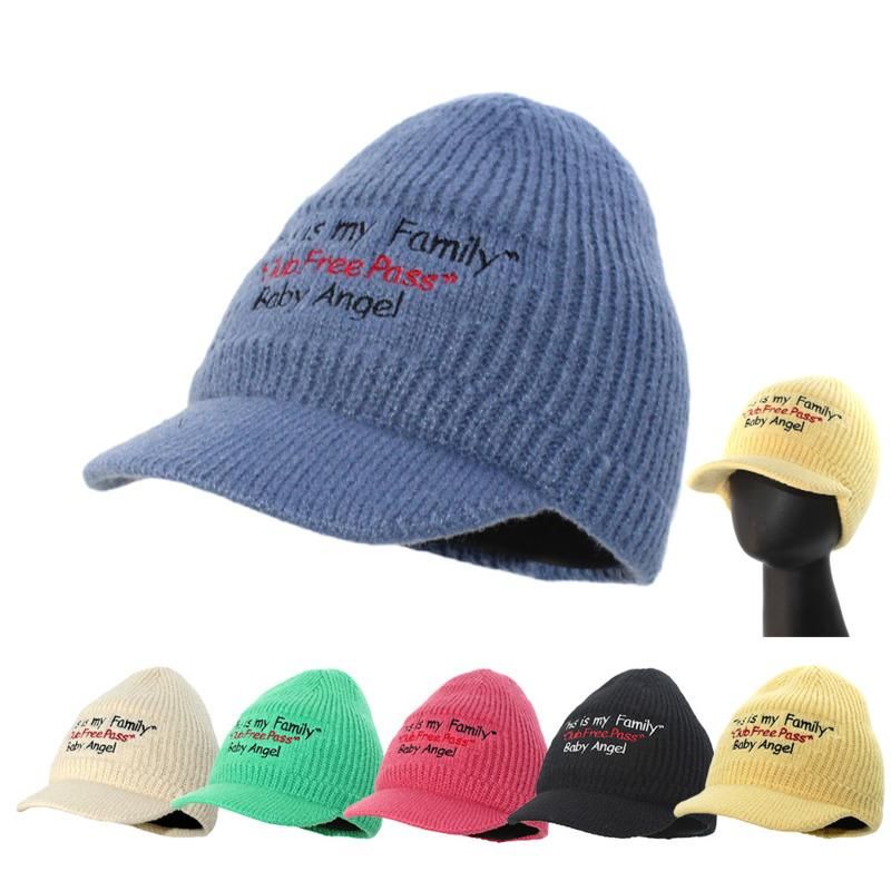 Fashion Men Women Hat Autumn Winter Casual Solid Unisex Stripe Knitting Soft Warm Visors Peaked Cap Sport Skiing Caps