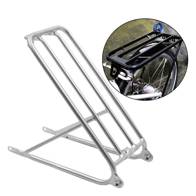Bicycle Rear Bracket Luggage Carrier Tailstock Cargo Panniers Silver