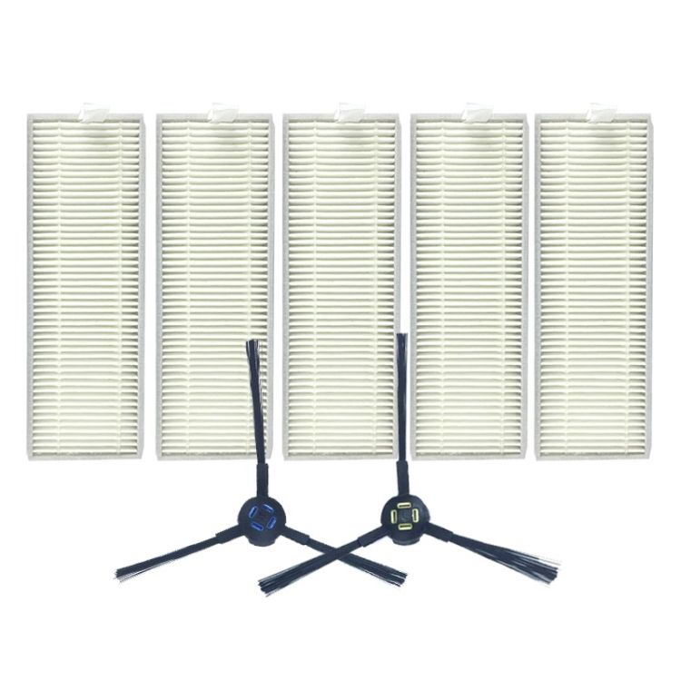 5 PCS I259 Filter +1 Pair I258 Side Brush For ILIFE A7 / A9