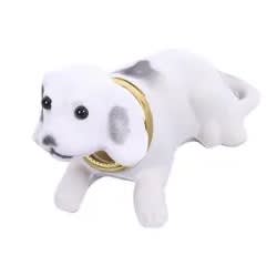 Car Dashboard Ornament - Nodding Dog- White