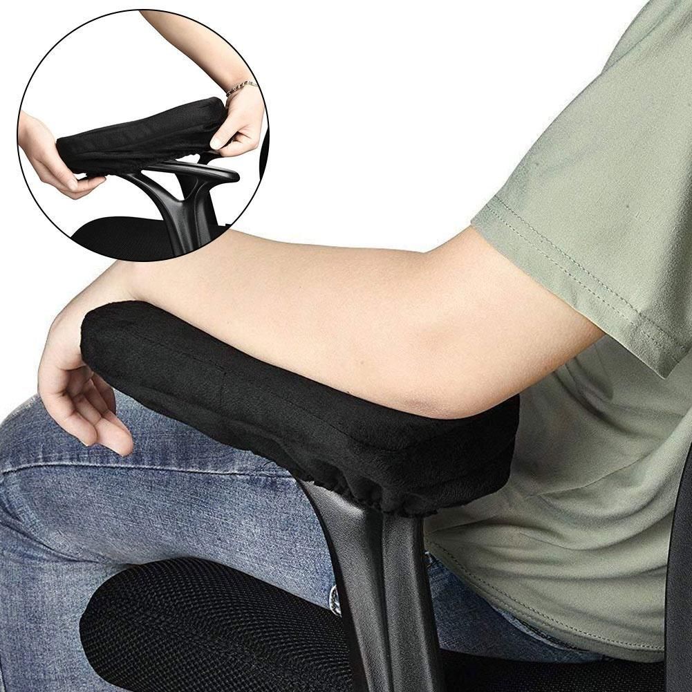 Chair Armrest Pad Support Ergonomic Forearms Memory Foam Elbow Pillows Covers