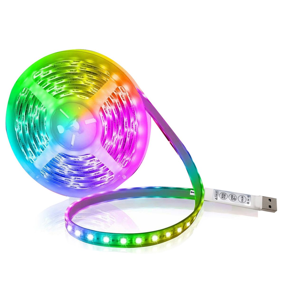 LEDs Strip Light Set USB RGB Flexible LEDs Rope Lighting