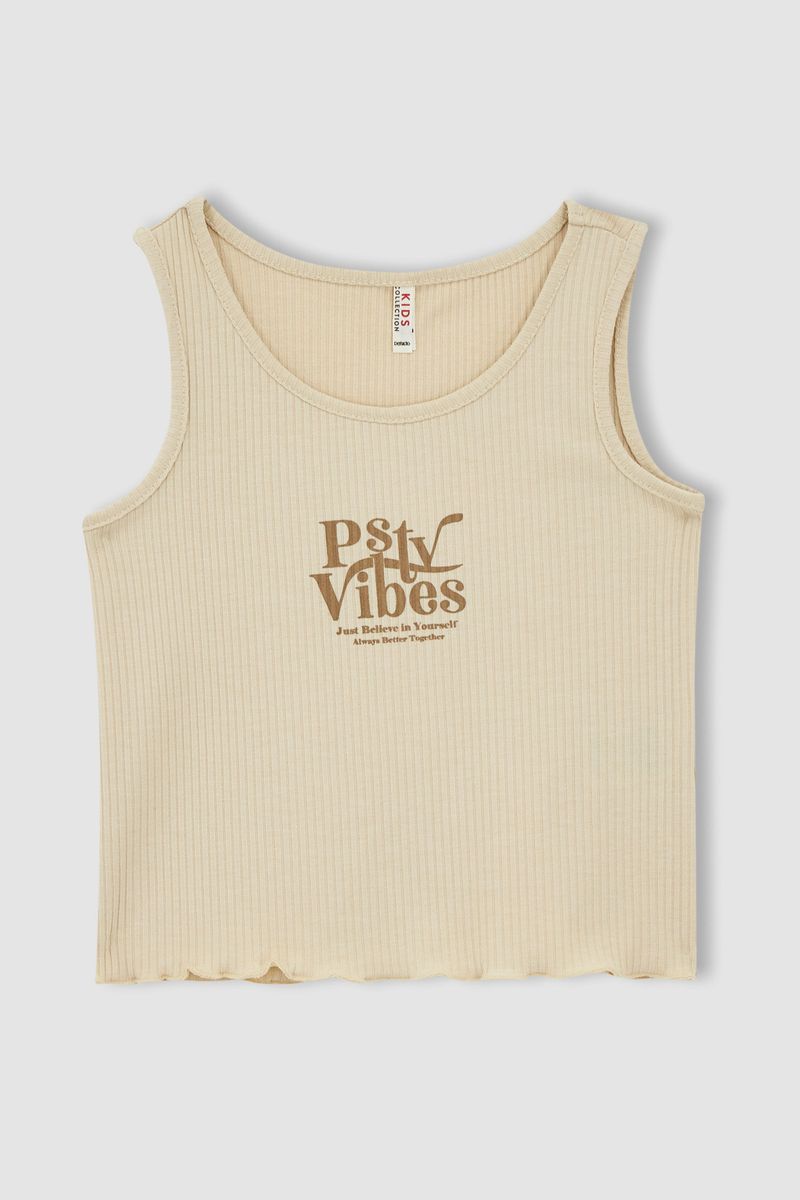 Girl - Slim Fit Short Sleeve Knitted Athlete - Ecru