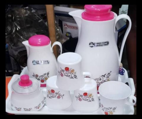 Serving Jugs And Cup Plastic Set