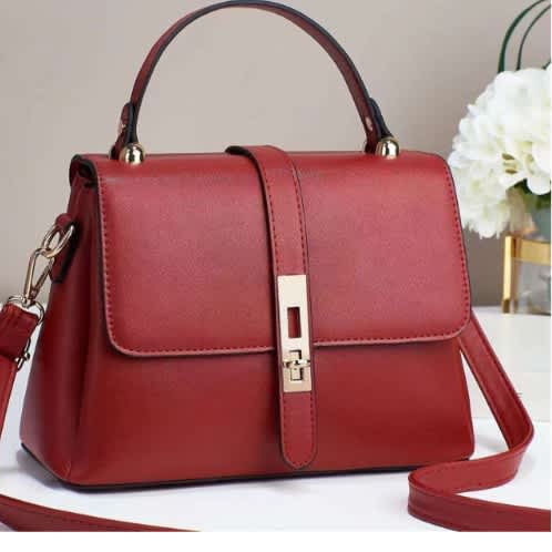 Red Portable Hand Bag