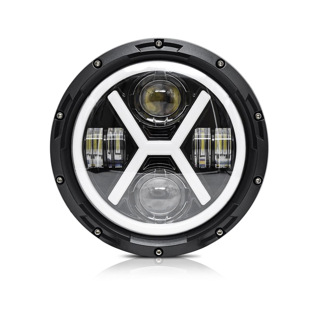 1Pcs 7 Inch Car Motorcycle LED Headlight 500W 6000K 30000LM