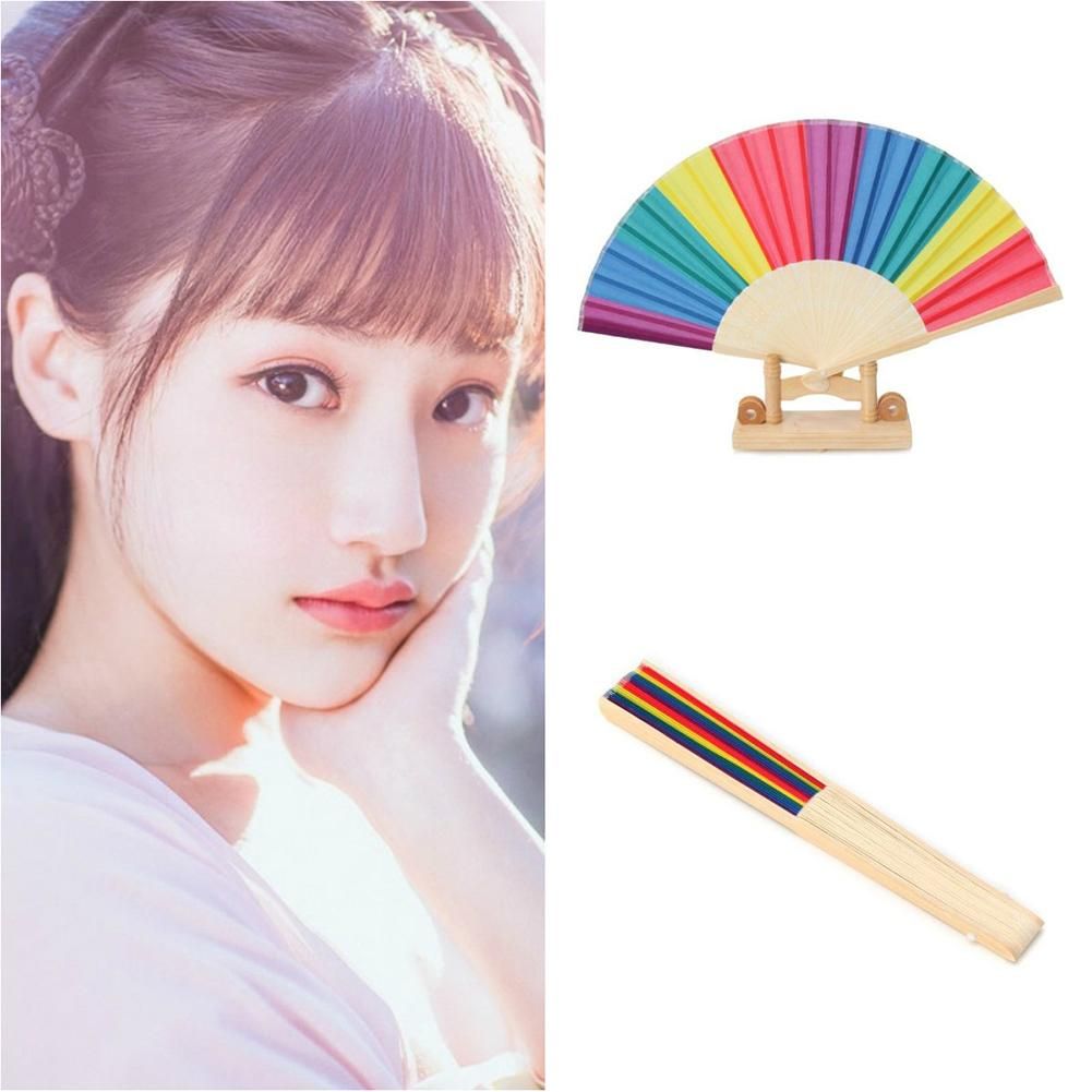 Heart Handmade Natural Bamboo DIY 1pc Summer Fan Decoration Artificial Pure Cooling Fan Cooling Woven Home Woven Fan Shaped DIY