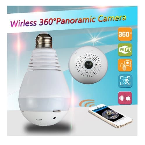Wireless 360&deg; Panoramic Camera Bulb