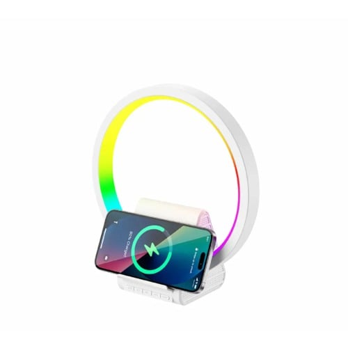 W021 2 In 1 Wireless Charging Atmosphere Light Speaker