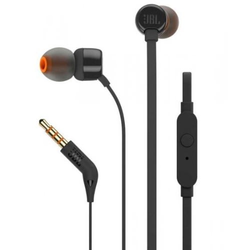 Pure Sound Bass Wired In-ear Headphones With Microphone T110 - Black