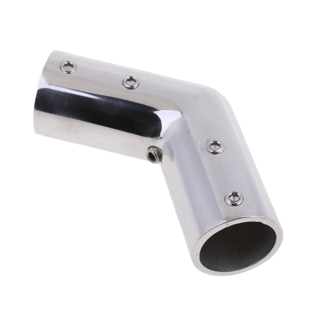 Boat Hand Rail 120 Degree Elbow Fitting 1" 25mm Tube, Silver