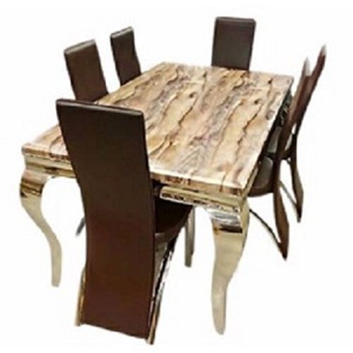 6 Seater Marble Bronix Dining Furniture[Lagos Delivery]