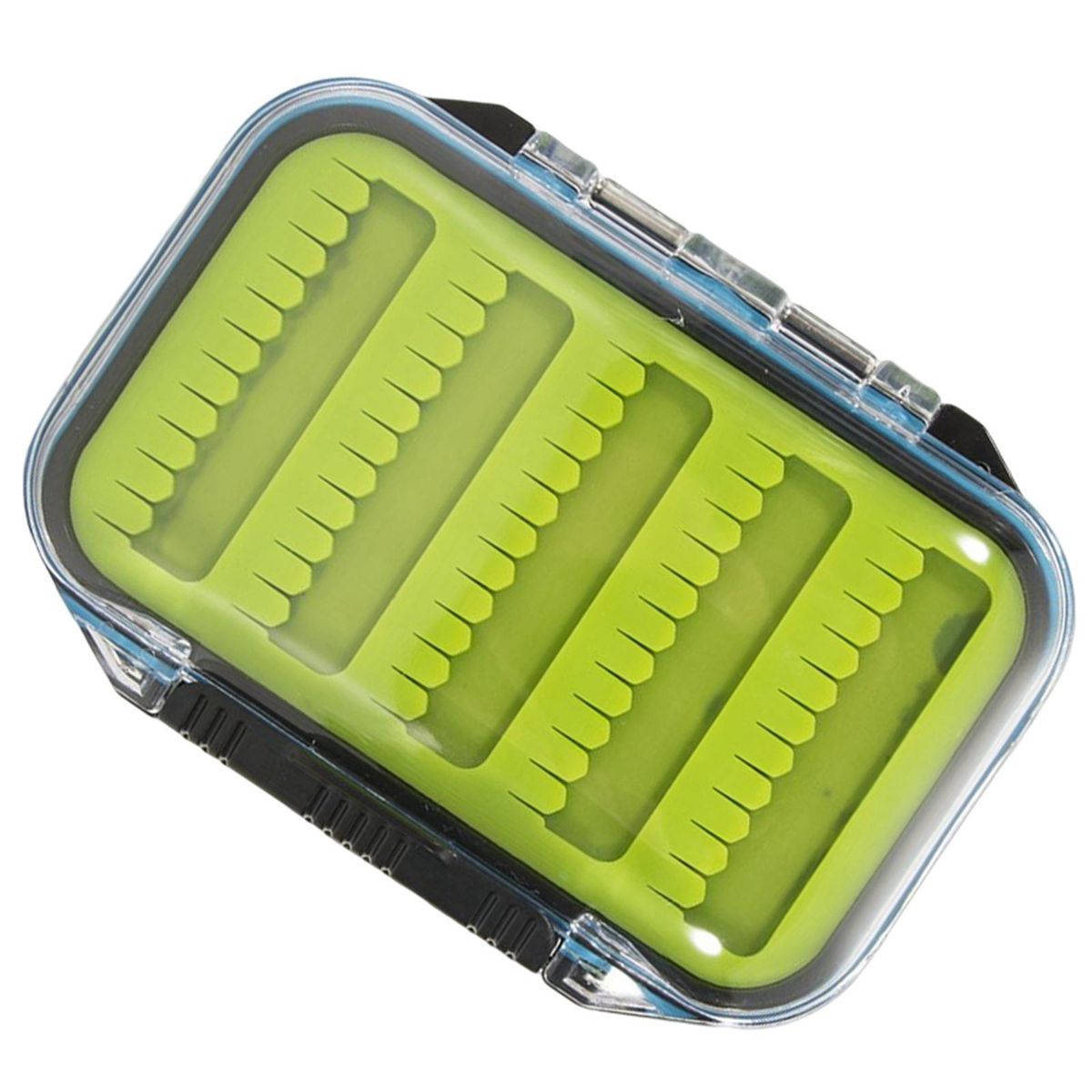 Fly  Box Streamer Flies Container Waterproof Green 106x76x36mm