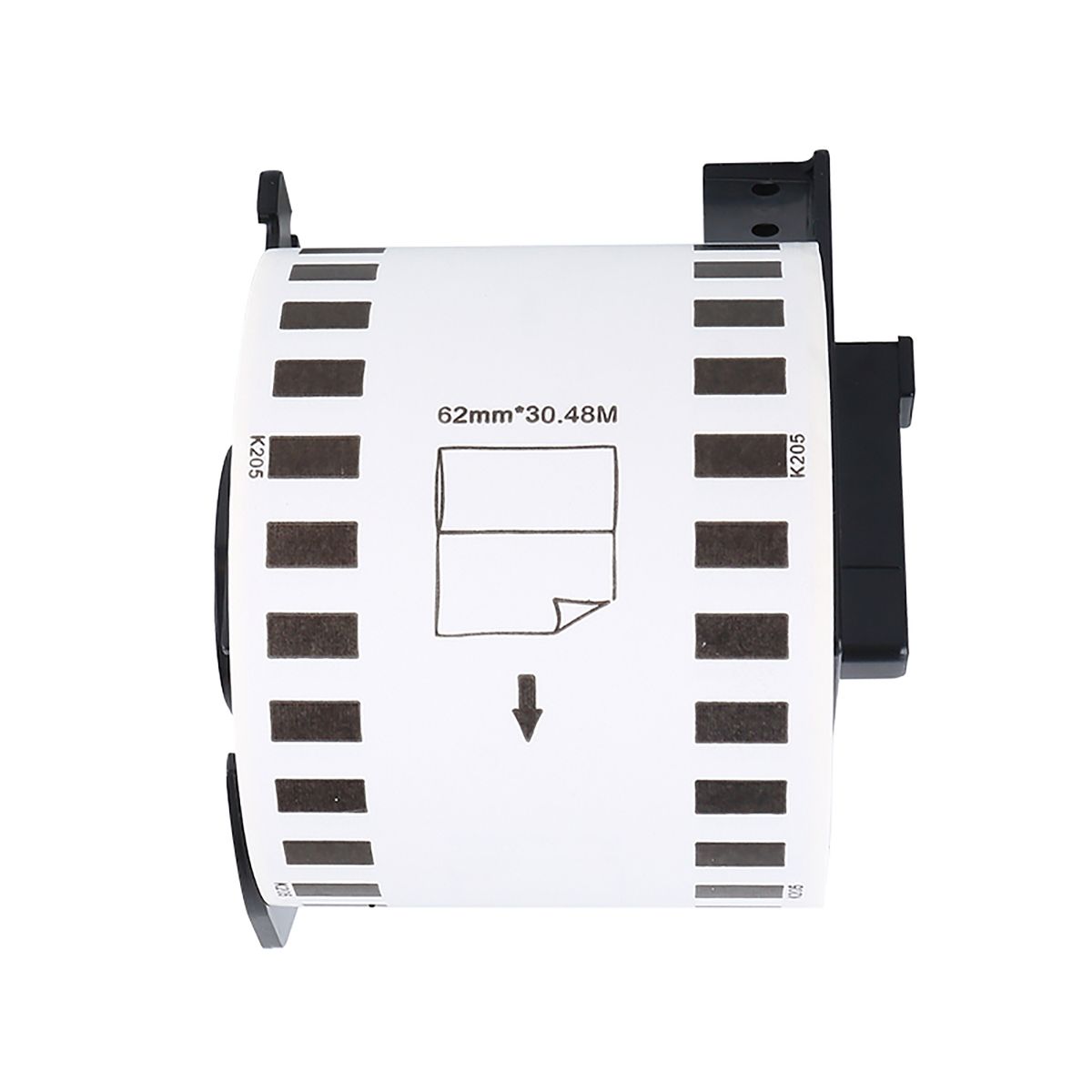 Compatible  For Brother DK 22205  62mm Label Paper Roll