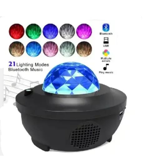 Starry Projector - Galaxy Night Light With Ocean Wave Music Speaker
