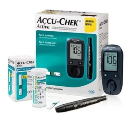Active Blood Glucose Monitor With 50 Active Test Strip