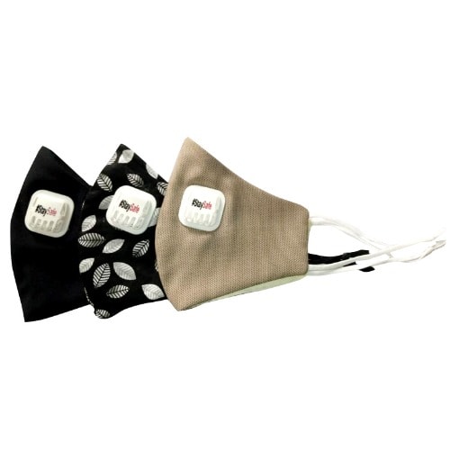 Adjustable Soft Touch Elastane Buckles Face-mask With Valve-fm-34- 3Pcs  -Buy 2 Get 1 Free