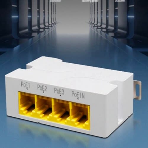 Poe Network Extender - Gigabit 1 In 3 Out Poe Repeater