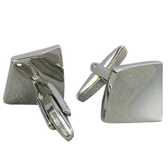 Stainless Steel Men Cuff Link Cufflinks Shirt Set Tile