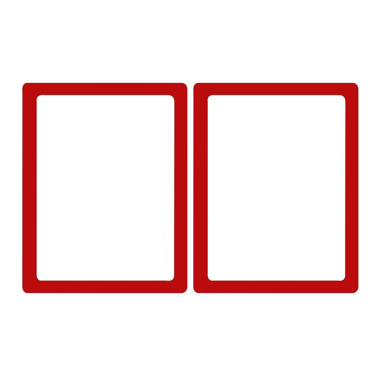 2Pcs Photo Frame Magnetic Frame Ornament Decor Red