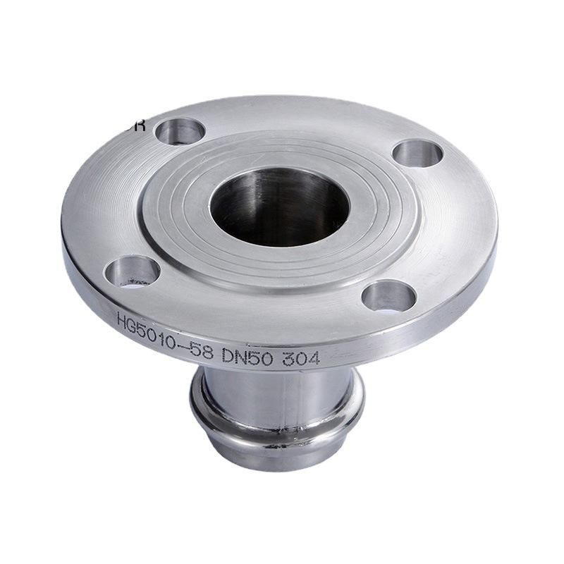 304 Stainless Steel Double Clamp Flange Adapter Flange Connector 304/316 Clamp Stainless Steel Pipe Fittings