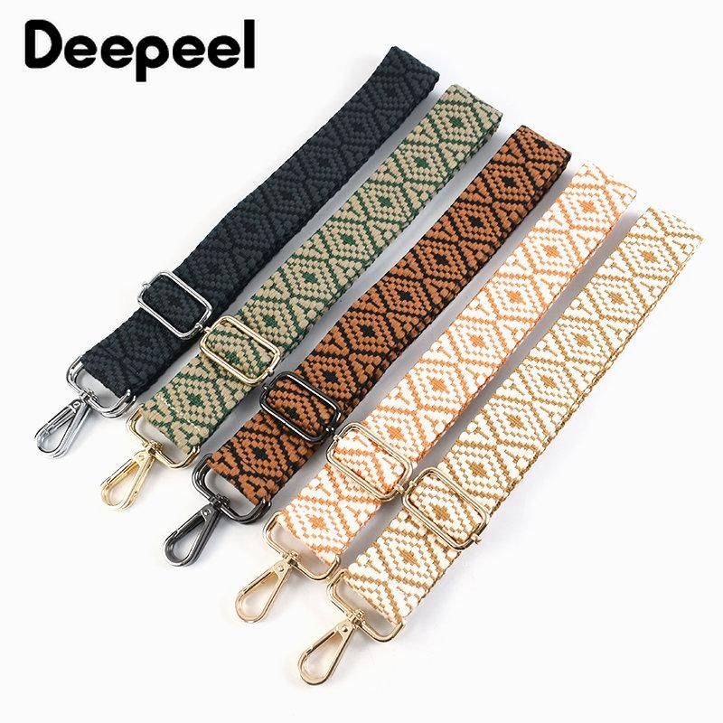 1Pc Deepeel 3.8cm Wide Bag Shoulder Strap 75~130cm Adjustable Webbing Straps Women's Crossbody Replacement Bags Belt Accessories