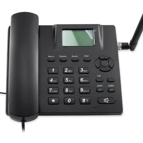DDK Desktop Wireless Telephone - Gsm Quadband Fixed Phone - 2 Sim Cards