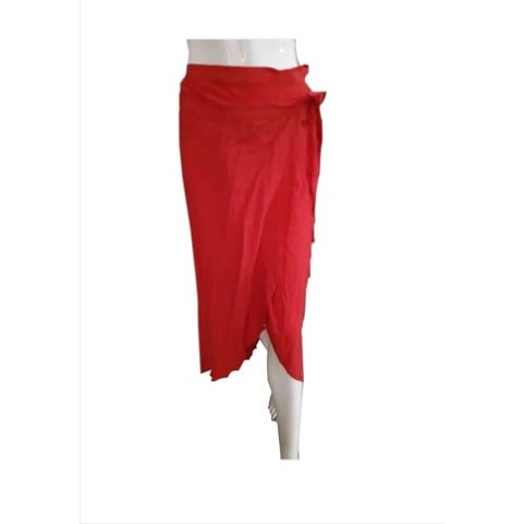 F&F Plain Wrap Skirt - Red