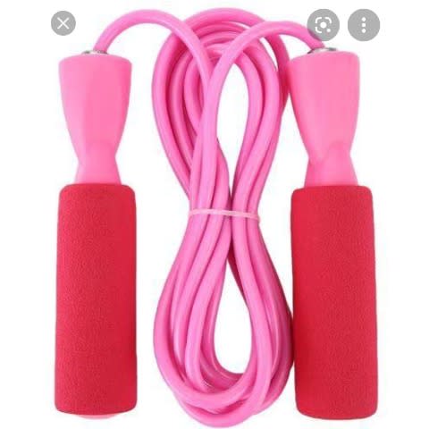 Skipping Rope With Anti Slip Foam Handle - Red