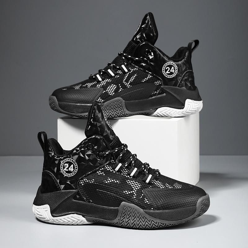 Boys Basketball Shoes Kids Running Basketball Shoes Black