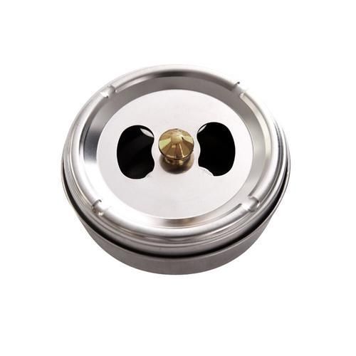 Stainless Steel Ashtray Lid Rotation Fully Enclosed Home Gadgets Creative Home Practical Smoking Accessories