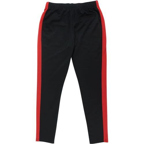 M & J Joggers - Black With Stripe Red