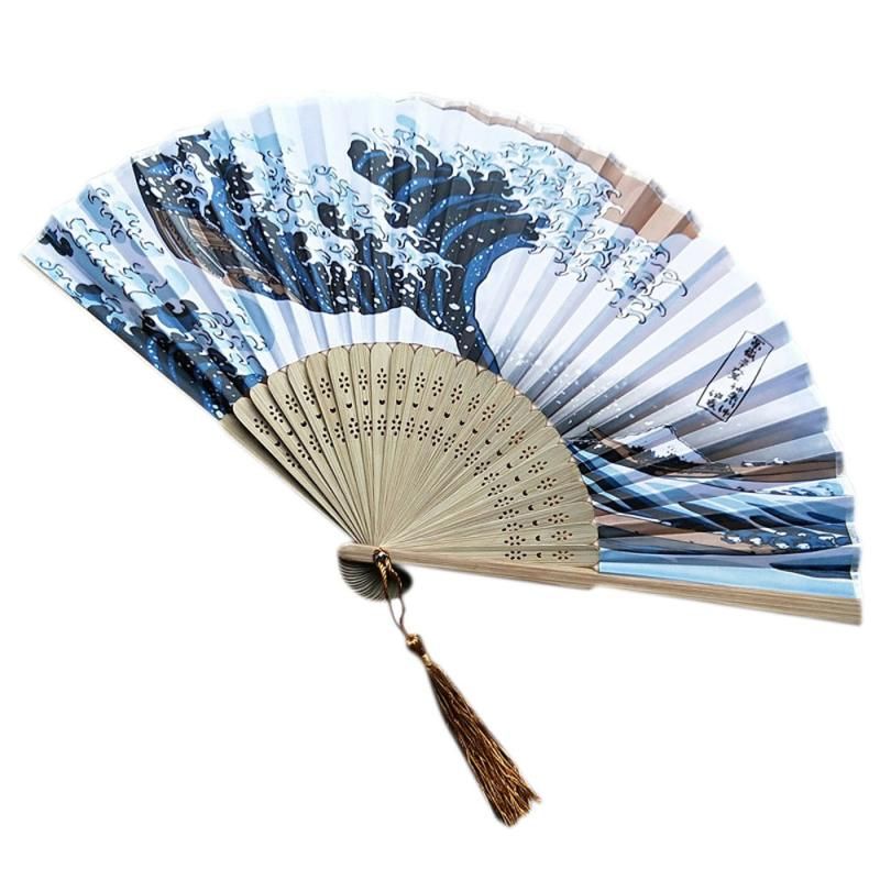 Held Fan Lace Folding And Hand Japanese 2sw0804 Folding Handheld Smooth Decor FanWedding Fridge 2018 Closing Opening