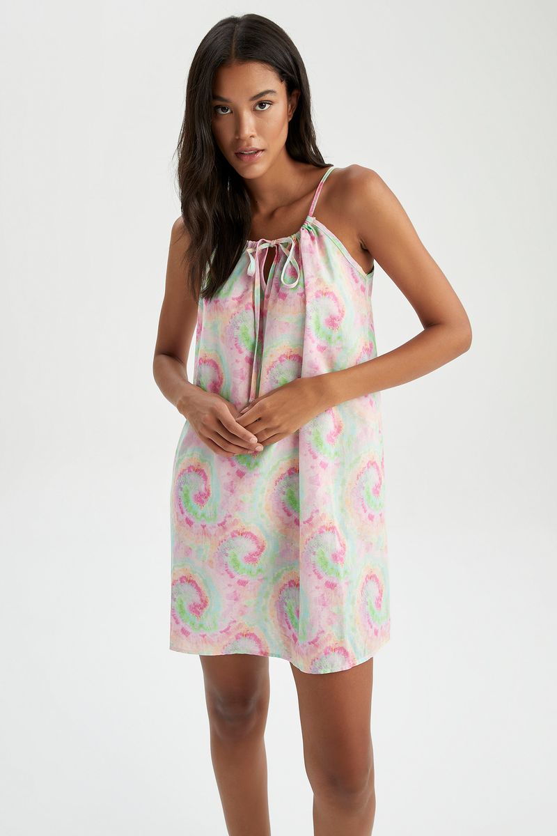 Woman Regular Fit Swimwear Beachwear-Pink