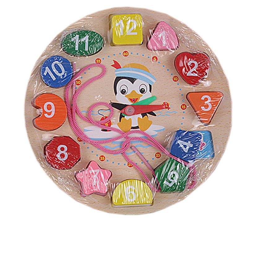 Wooden Montessori Time Teaching Clock