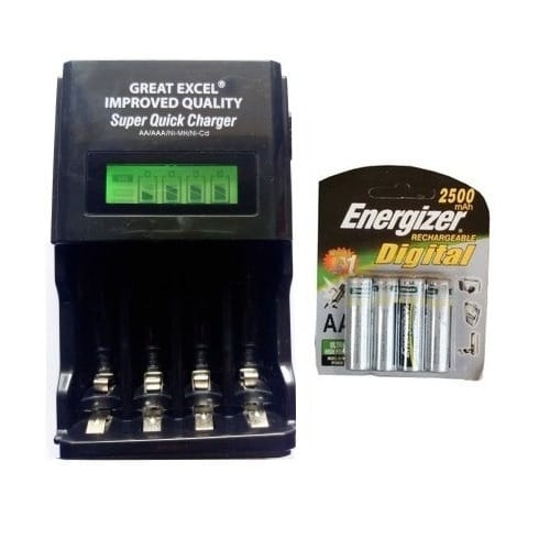 Aa Battery With Digital Charger