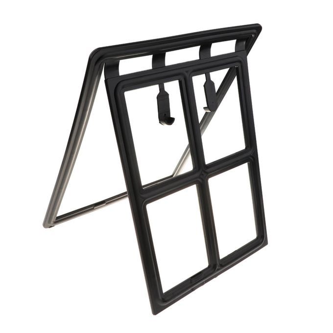 Pet Dog Door For Screen Cat Sliding Screen Door, Automatic 2 Black L