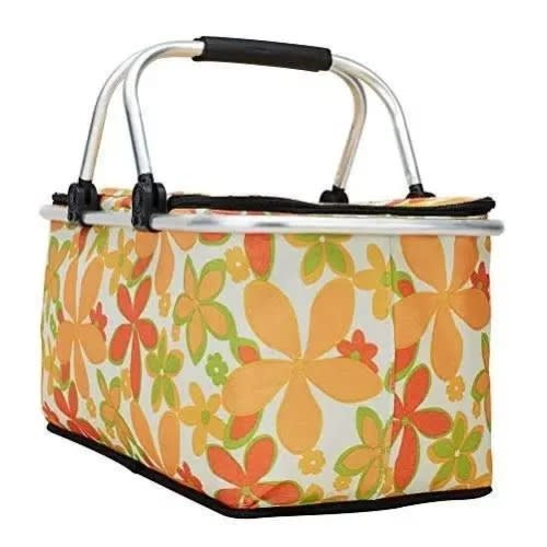 Insulated Foldable Picnic & Shopping Basket