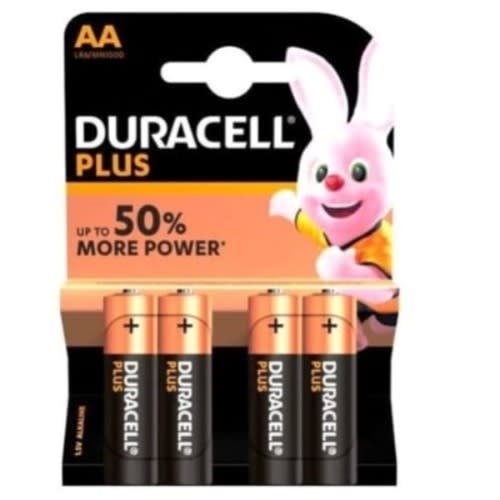Duracell Plus Power Aa Alkaline Mn 1500 - 1.5v Lr6 - 2 Pack - 8 Batteries