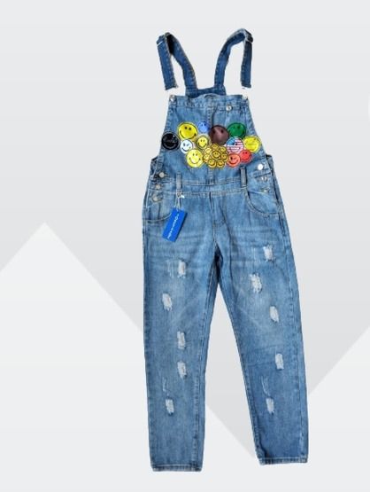 Ripped Boyfriend Overall For Ladies