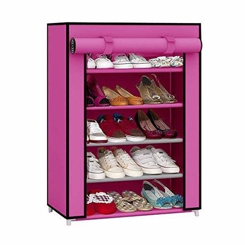 Foldable Shoe Cabinet - 5 Layer
