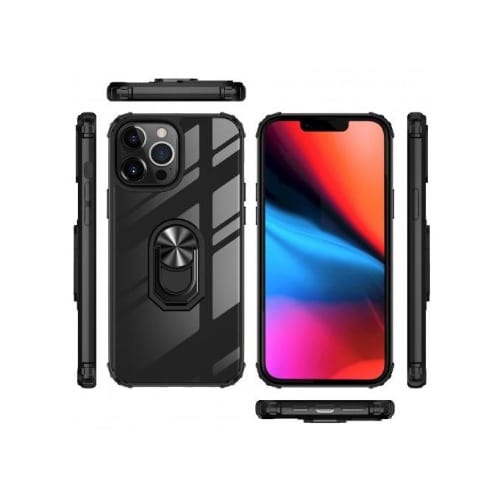 Iphone 13 Pro Rugged & Transparent Back Case Cover