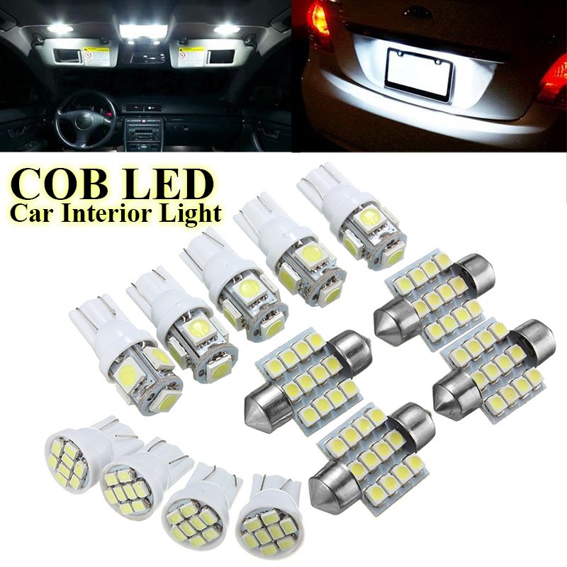 Xenon White Car Interior Light Package T10 31mm Map Dome License Plate