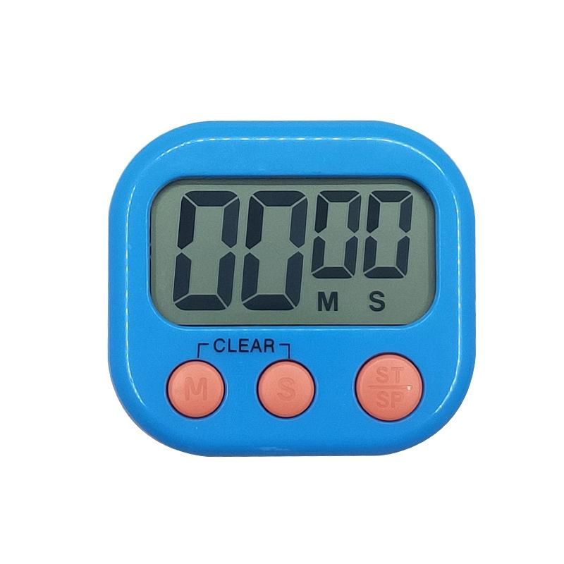 Factory sales countdown kitchen timer refrigerator timer student reminder alarm clock snooze timing countdown blue