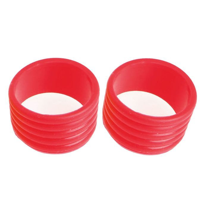 2 Pack Tennis Racket Grip Fix Ring Badminton Racquet Handle Sealed Red