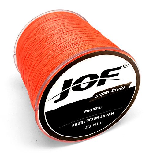 500M Braidedmonofilament10-80lb JOF-BRAID Original Green/Black/Orange/Yellow Color 4