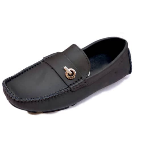 Men's Lux Leather Loafers : Black