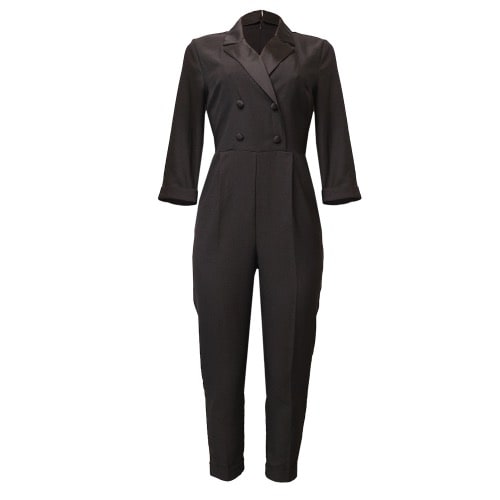 Women's Corprate Jumpsuit -black